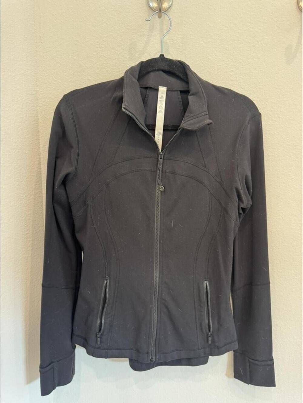 Lululemon Black Athletic Jacket Size 10